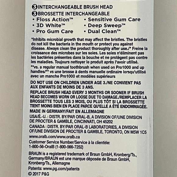 Oral-B Cross Action Brush Head 1 Count New Sealed - Picture 5 of 6